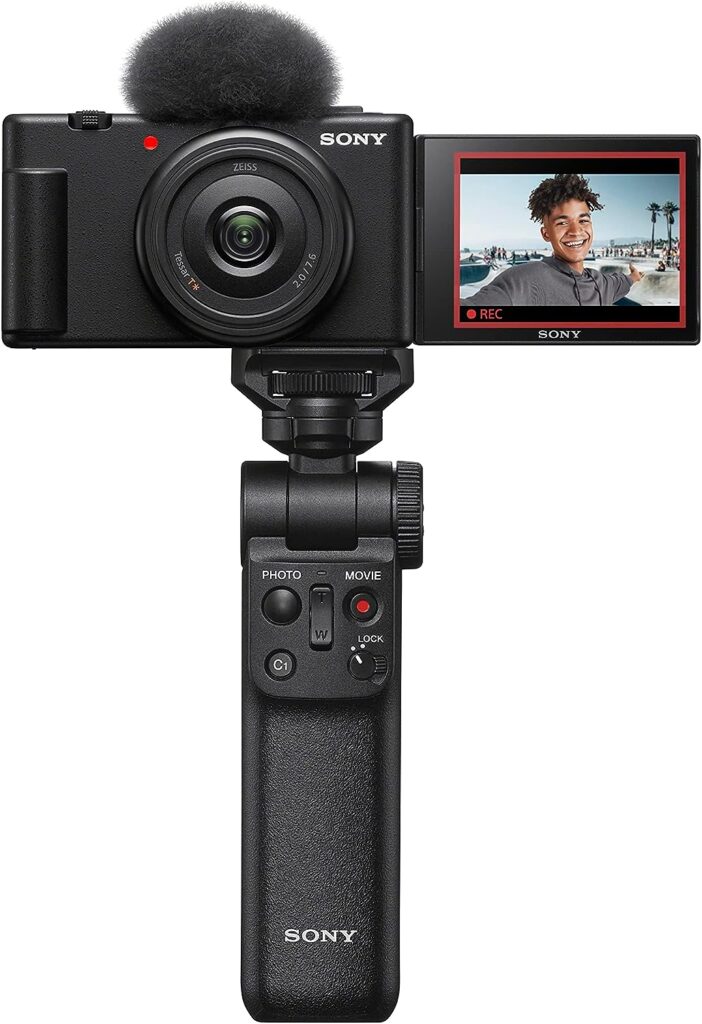 Sony ZV-1F Vlog Camera for Content Creators and Vloggers Black