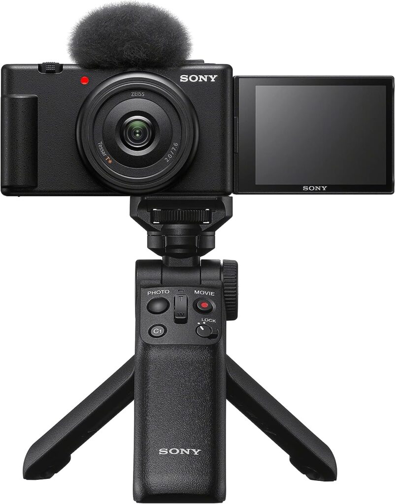 Sony ZV-1F Vlog Camera for Content Creators and Vloggers Black