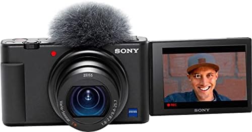 Sony ZV-1 Digital Camera for Content Creators, Vlogging and YouTube with Flip Screen, Built-in Microphone, 4K HDR Video, Touchscreen Display, Live Video Streaming, Webcam