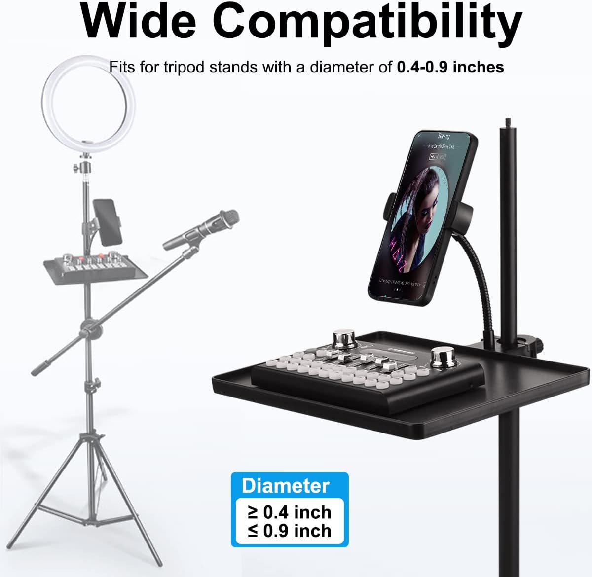 JCWINY Large Mic Stand Tray Review